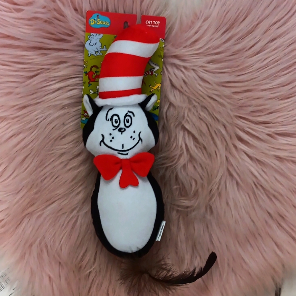 Brand New DR.SEUSS CAT IN THE HAT PLUSH KITTY KICKER CATNIP TOY
